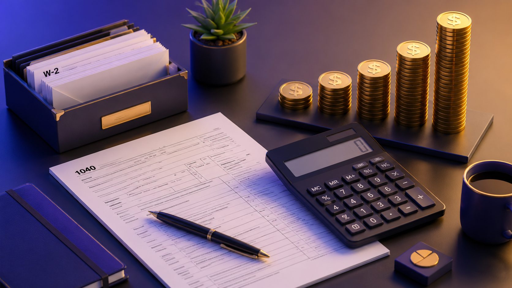 Visual breakdown of 2026 US federal income tax brackets showing progressive rates from 10% to 37% with standard deduction thresholds for single and married filers